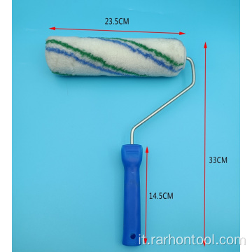 Manico in plastica spazzola per rullo di vernice in fibra sintetica